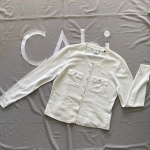 Cabi sophisticated creamy white cardigan
